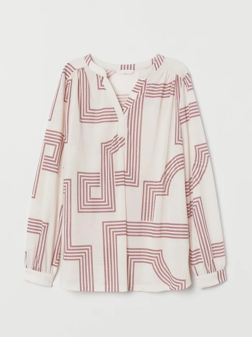 Сорочки H&M модель 8046590sm_кремовый с узором Фото