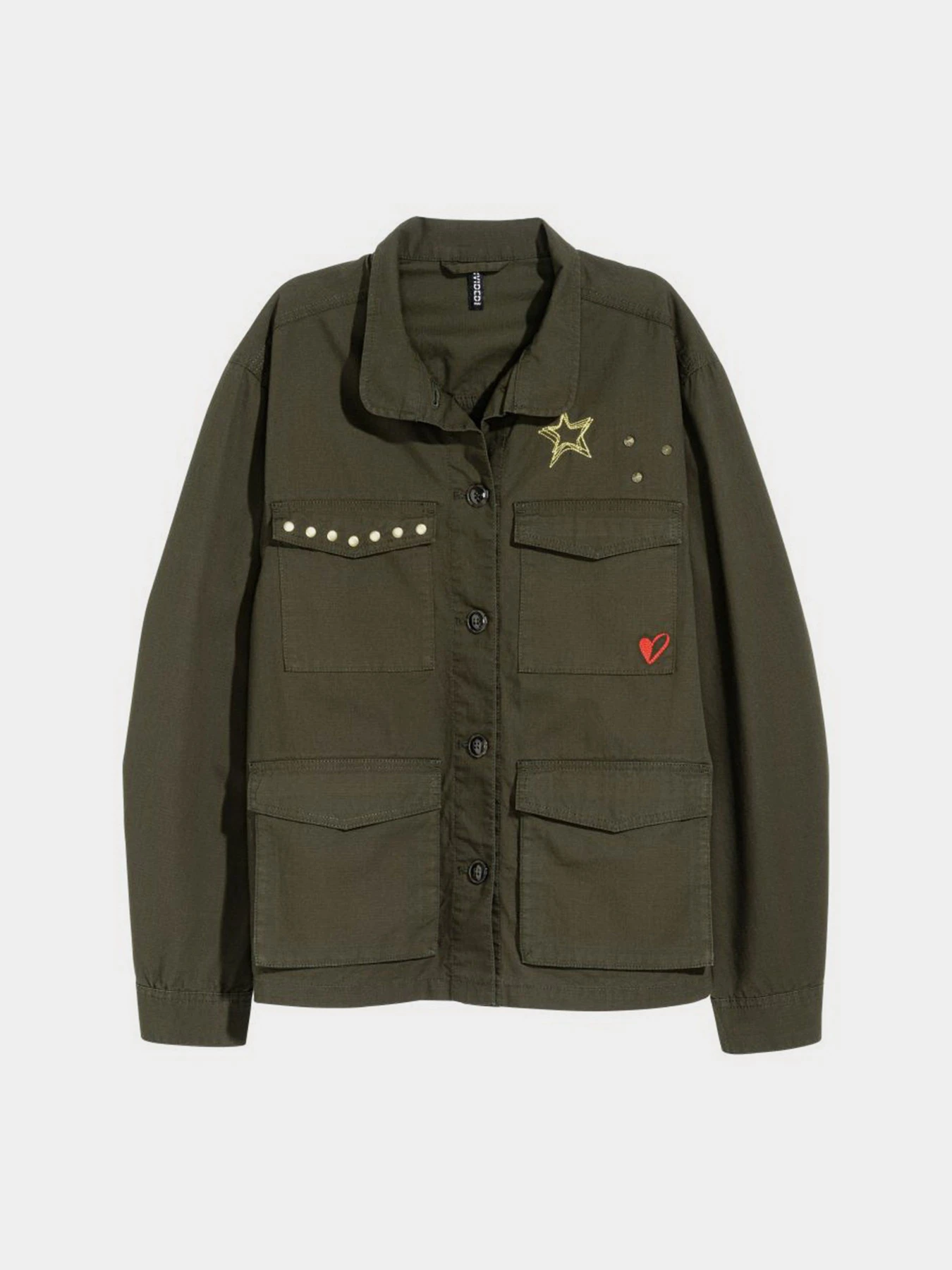 Рубашки H&M модель 5474536arl_Хаки Фото