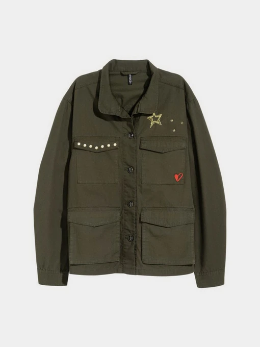 Сорочки H&M модель 5474536arl_Хаки Фото