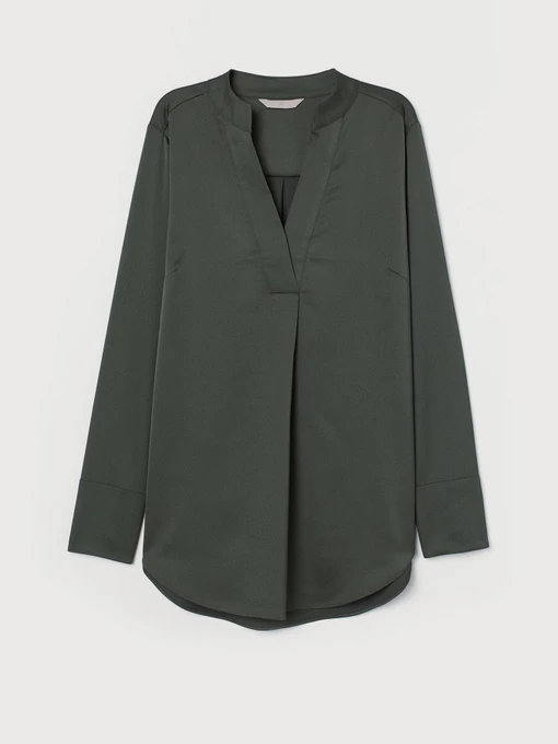 Сорочки H&M модель 7907911dm_темный хаки Фото