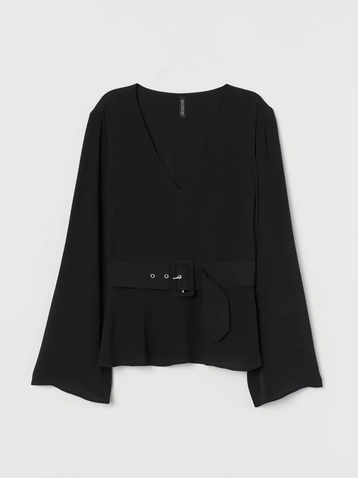 Рубашки H&M модель 8588831sdm_Черный Фото
