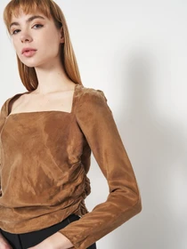 Рубашки H&M модель 7052022abr_Коричневый Фото