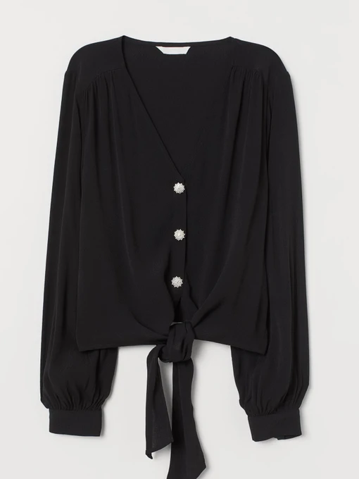 Сорочки H&M модель 8278060sm_Черный Фото