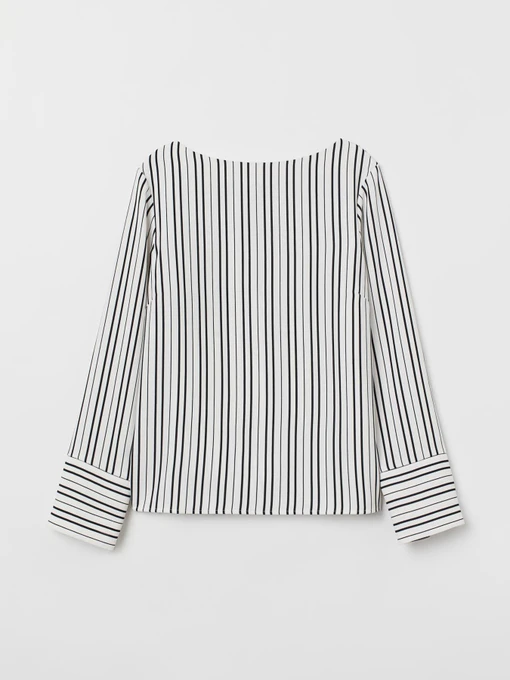 Рубашки H&M модель 7165489log_Черно-белый Фото