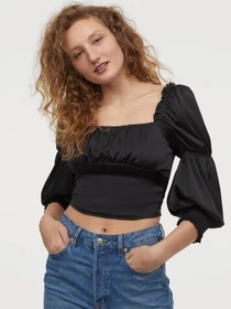 Рубашки H&M модель 8520920RP5_Черный Фото