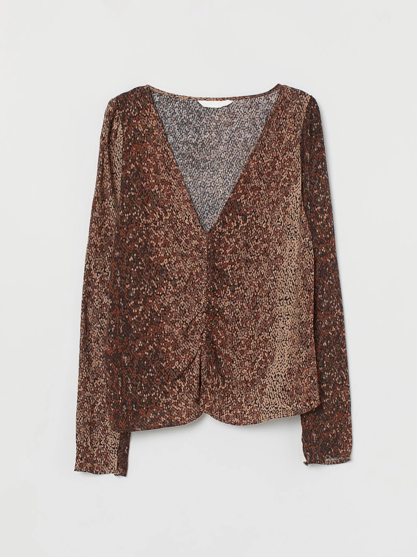 Рубашки H&M модель 8059760log_Коричневый Фото
