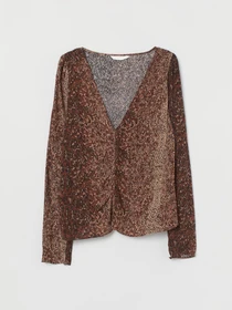 Рубашки H&M модель 8059760log_Коричневый Фото