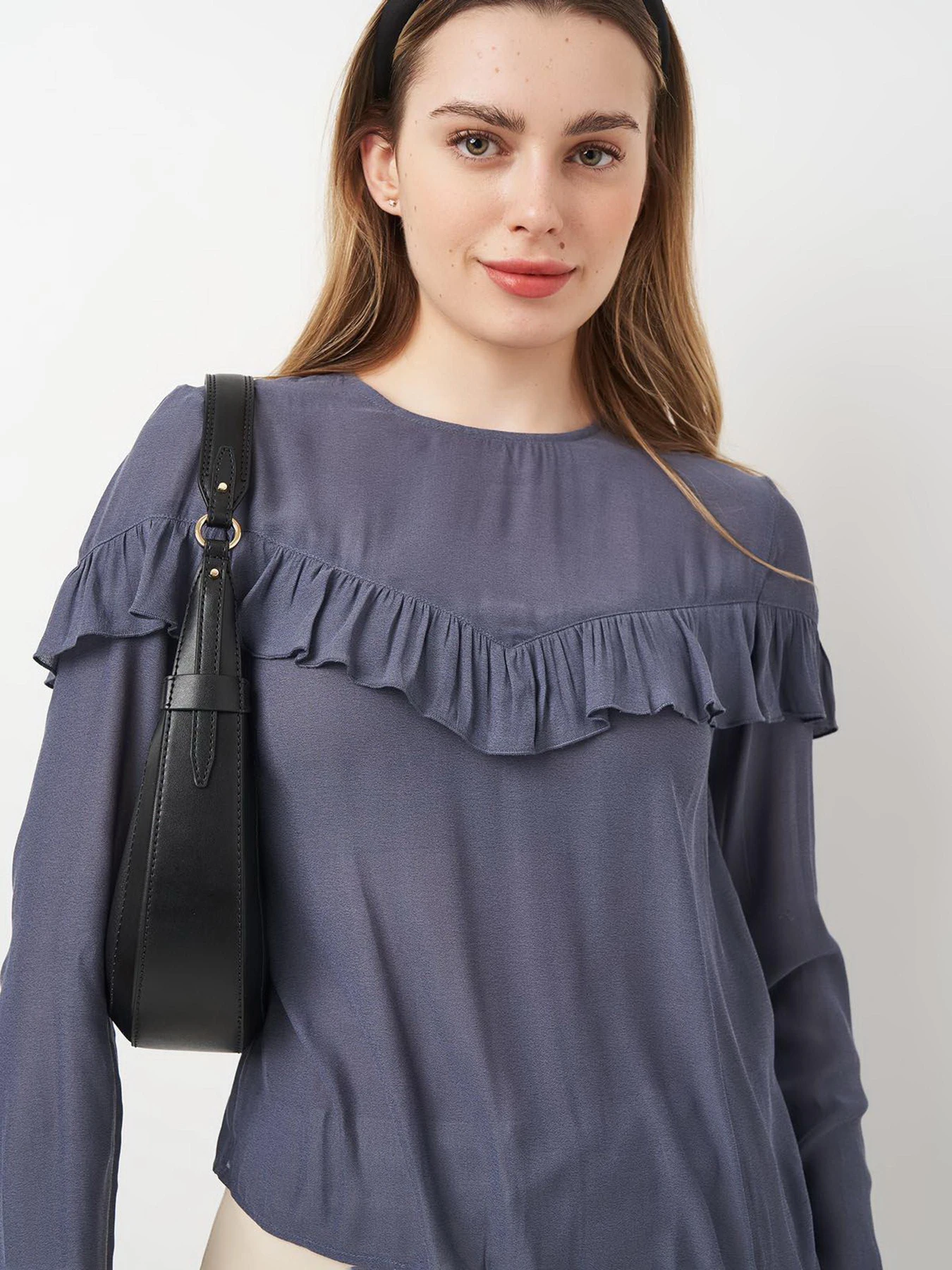 Рубашки H&M модель 2001074ral_Серо-синий Фото