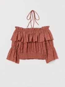 Сорочки H&M модель 7598389RP7_терракотовый Фото