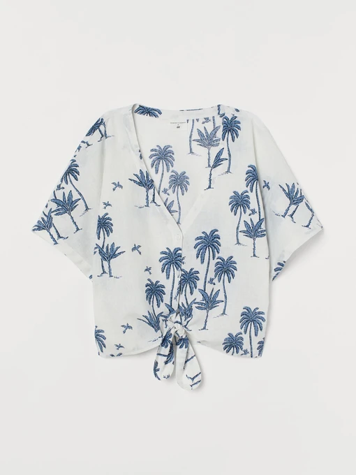Рубашки H&M модель 8421631wer_Бело-синий Фото