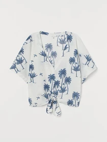 Сорочки H&M модель 8421631wer_Бело-синий Фото