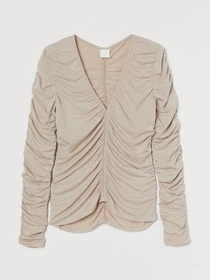 Рубашки H&M модель 9233532wer_Светло-бежевый Фото