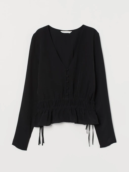 Рубашки H&M модель 7844850RP7_черный Фото