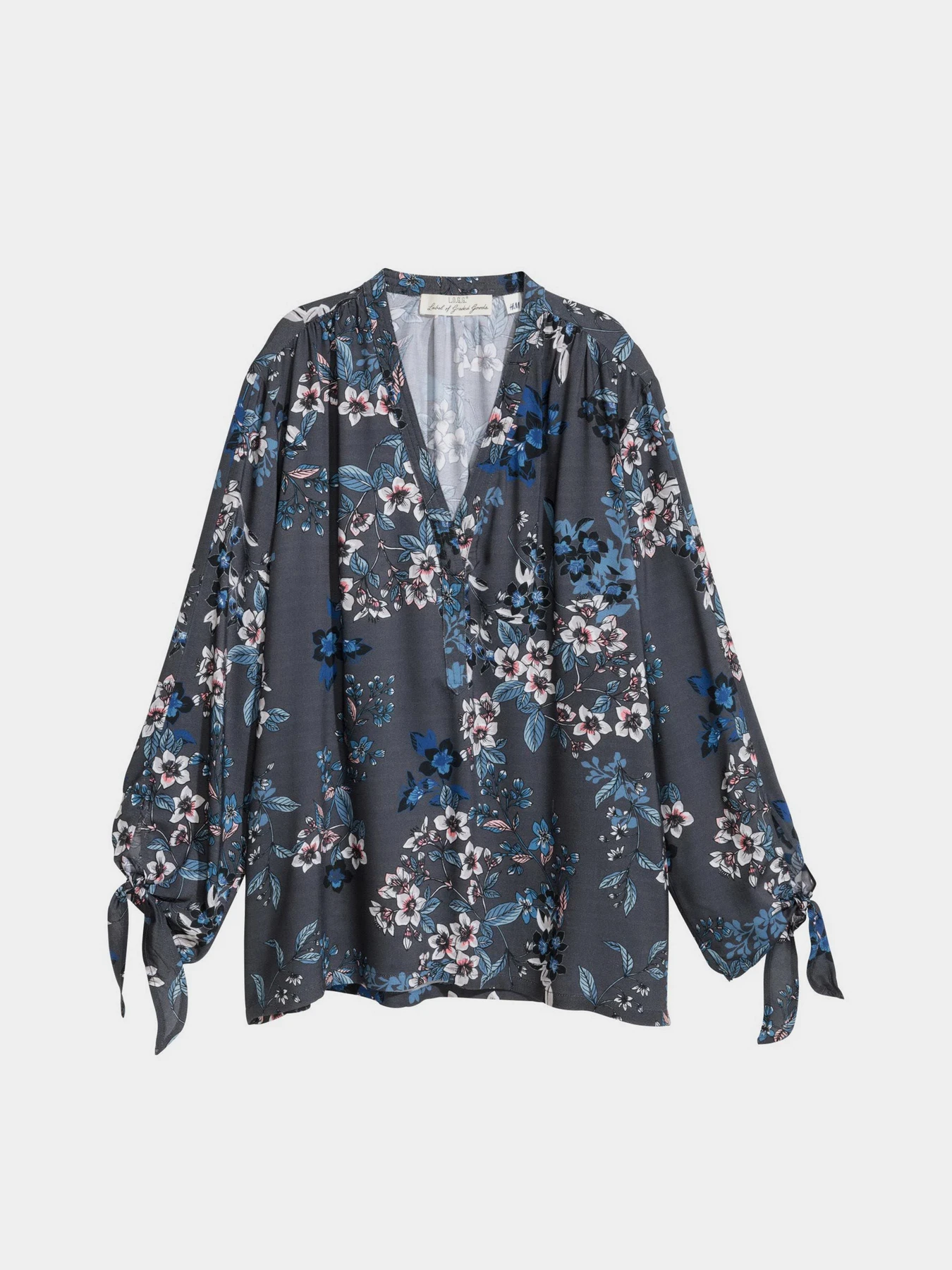 Рубашки H&M модель 5704506log_Темно-серый Фото