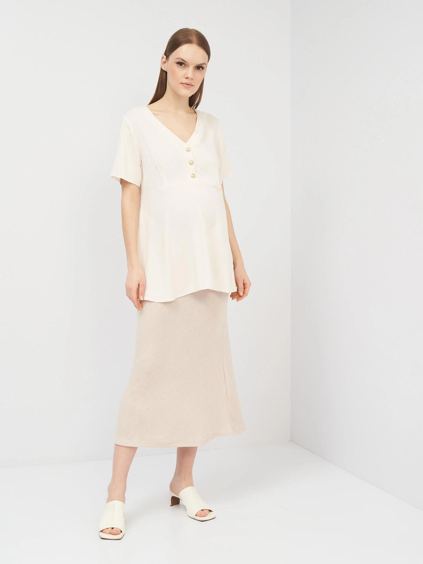 Рубашки H&M модель 8662503abr_Айвори Фото
