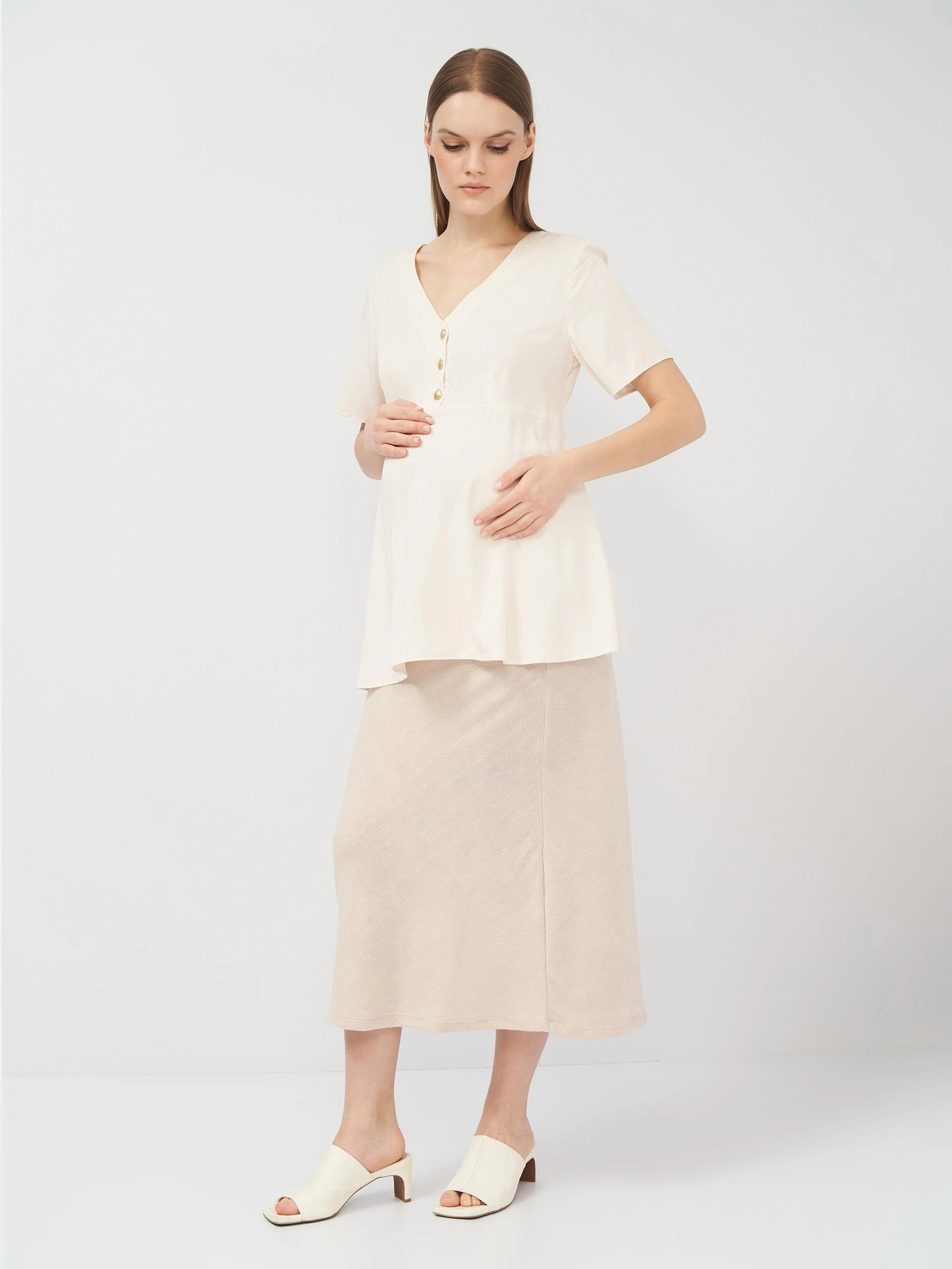 Рубашки H&M модель 8662503abr_Айвори Фото