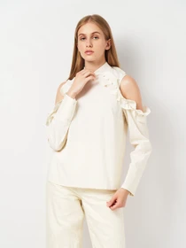 Сорочки H&M модель 5555001ral_Молочный Фото
