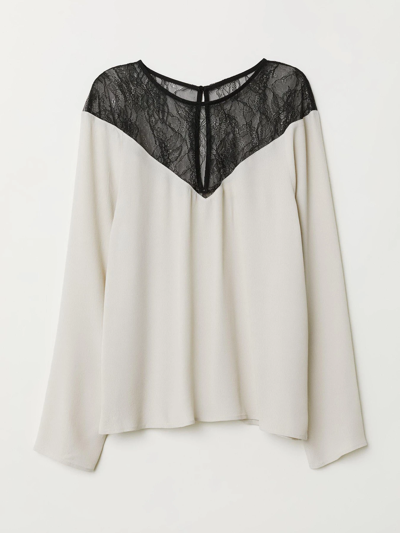 Сорочки H&M модель 6848868dlog_Светло-бежевый Фото