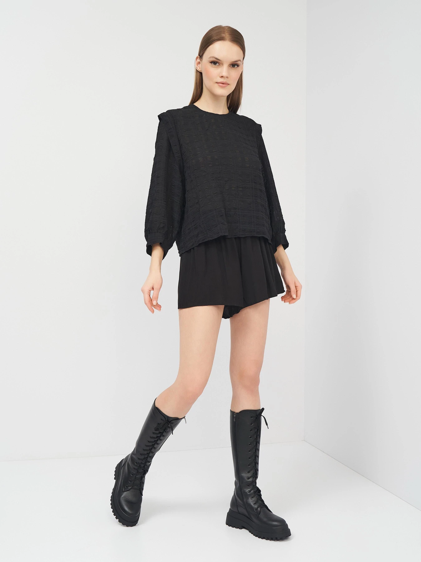 Сорочки Monki модель 9749863abr_Черный Фото