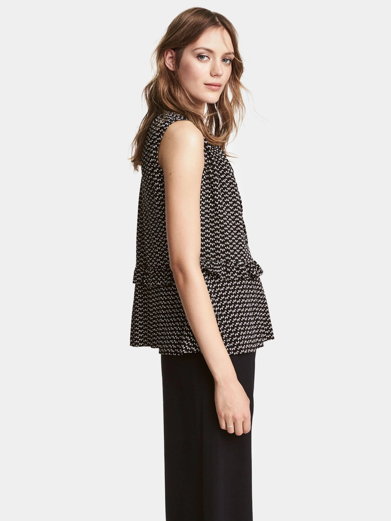 Сорочки H&M модель 5031335abr_Черно-белый Фото
