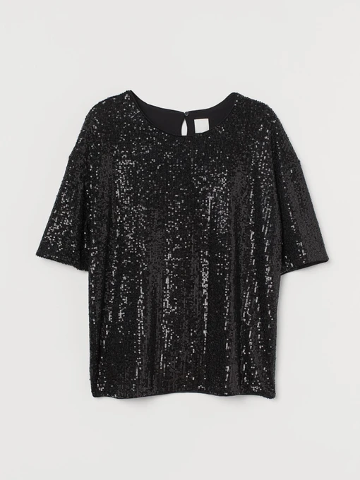 Сорочки H&M модель 9085632wer_Черный Фото