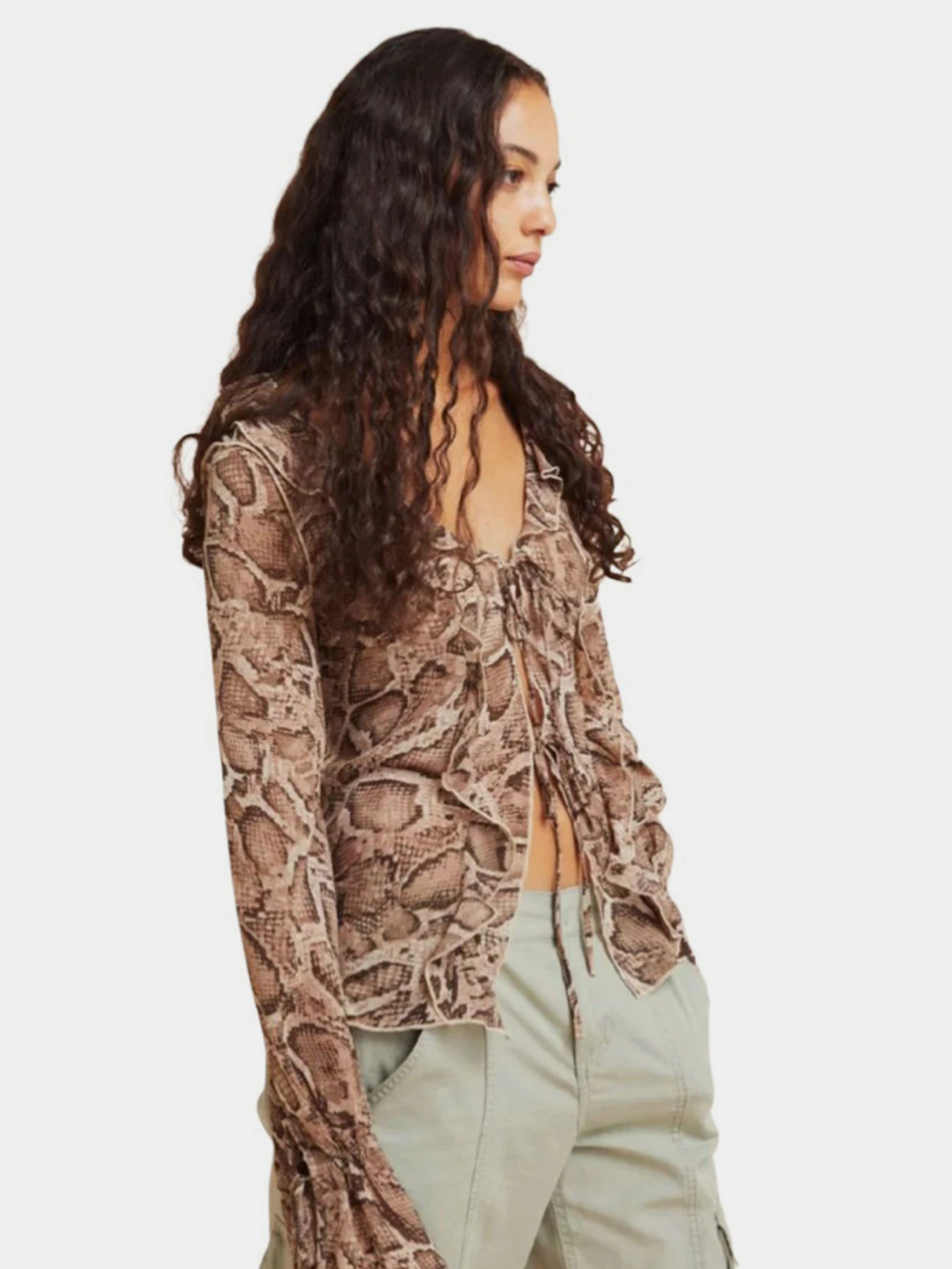 Сорочки H&M модель 1104929wer_Коричневый Фото