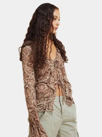 Сорочки H&M модель 1104929wer_Коричневый Фото