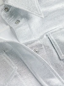 Рубашки H&M модель 1104742wer_Серебристый Фото
