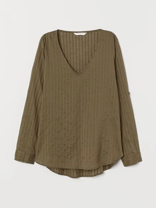 Рубашки H&M модель 7515910dlog_Хаки Фото