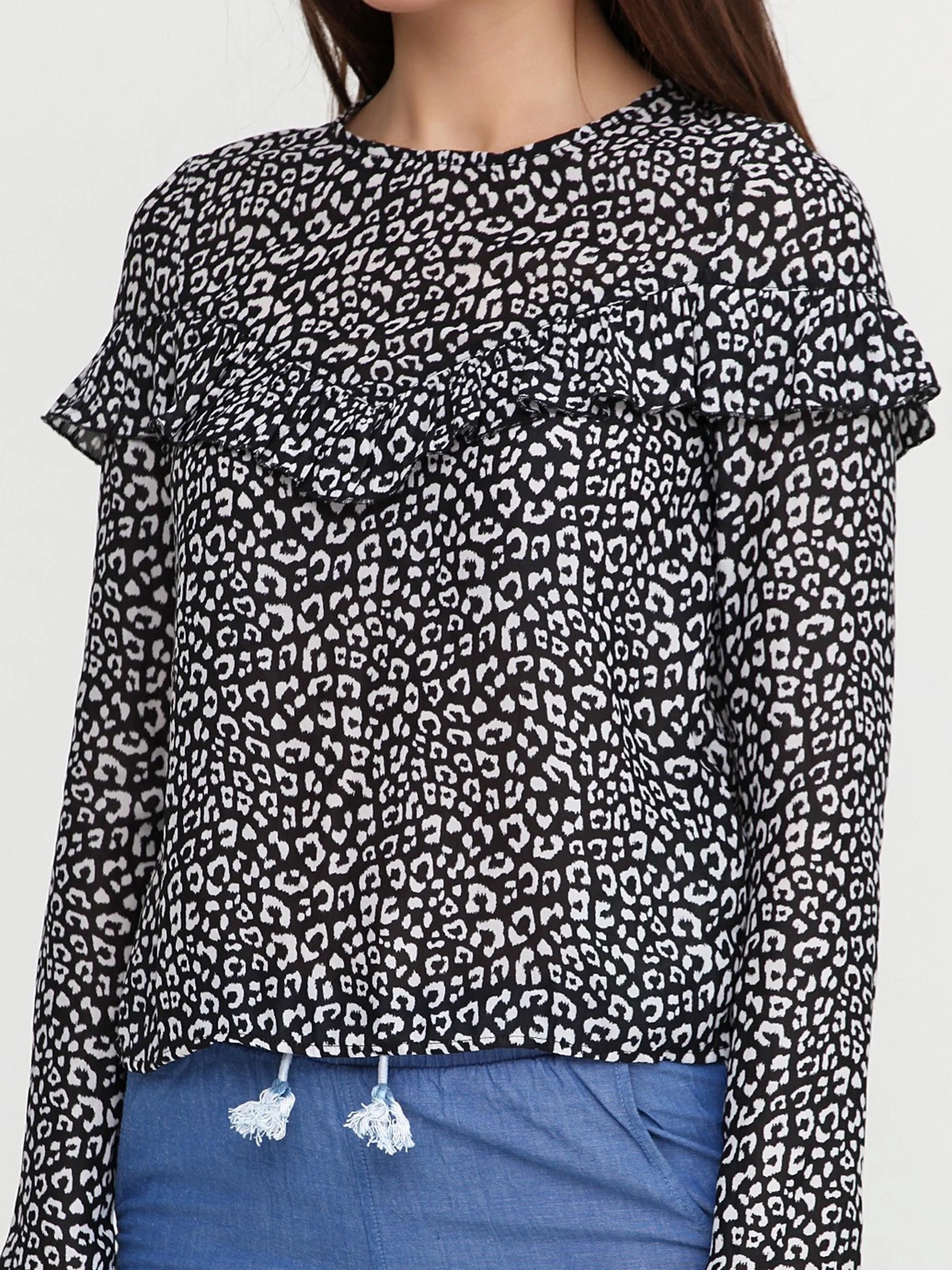 Сорочки H&M модель 4967155ral_Бело-черный Фото