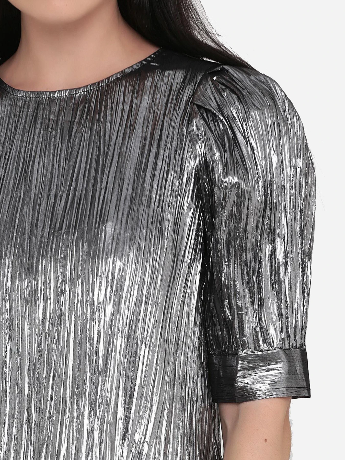 Рубашки H&M модель 9625782bar_Серебристый Фото