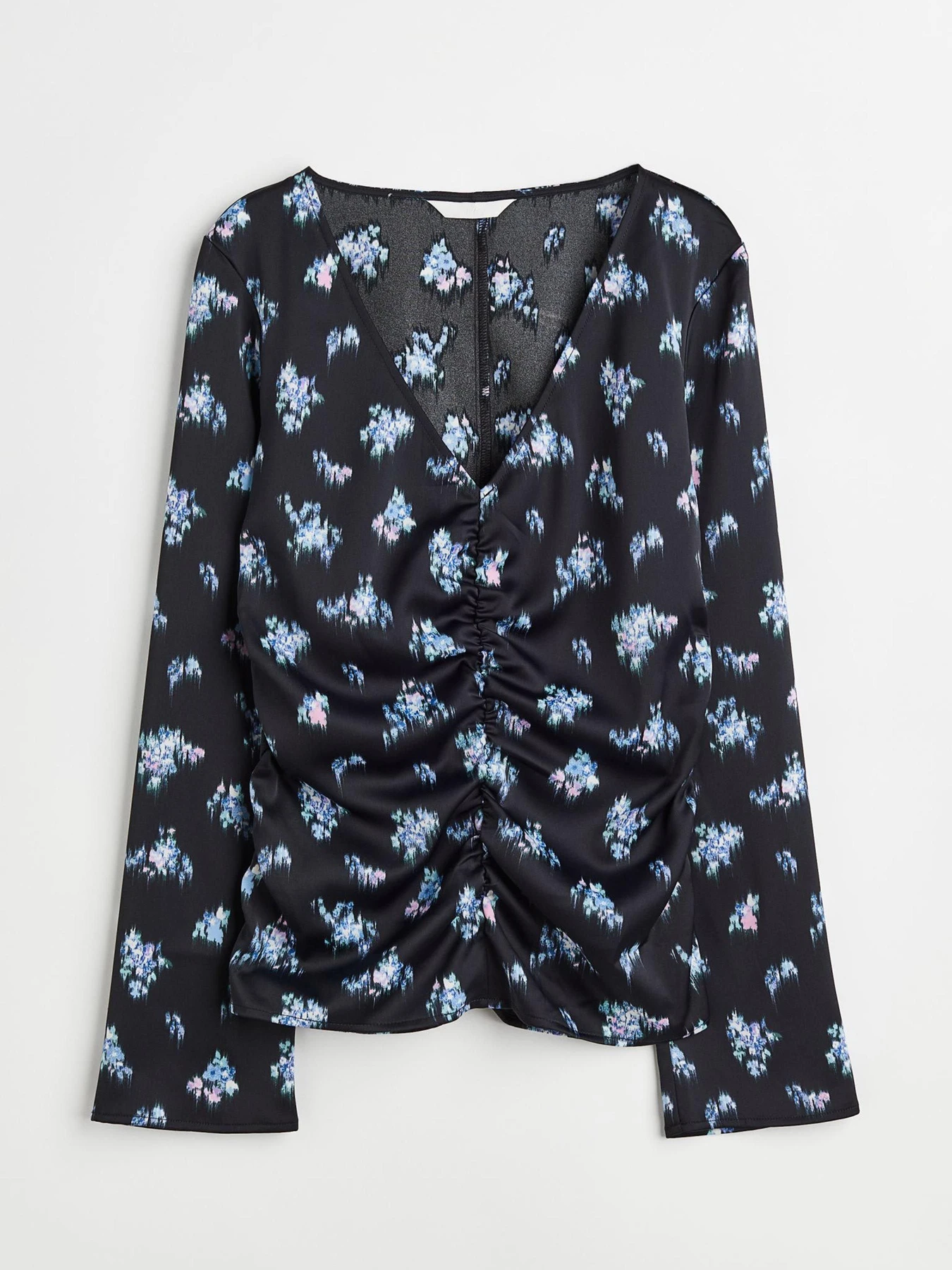 Рубашки H&M модель 11093816wer_Темно-синий в цветы Фото