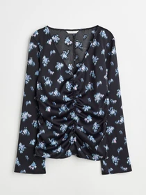 Рубашки H&M модель 11093816wer_Темно-синий в цветы Фото