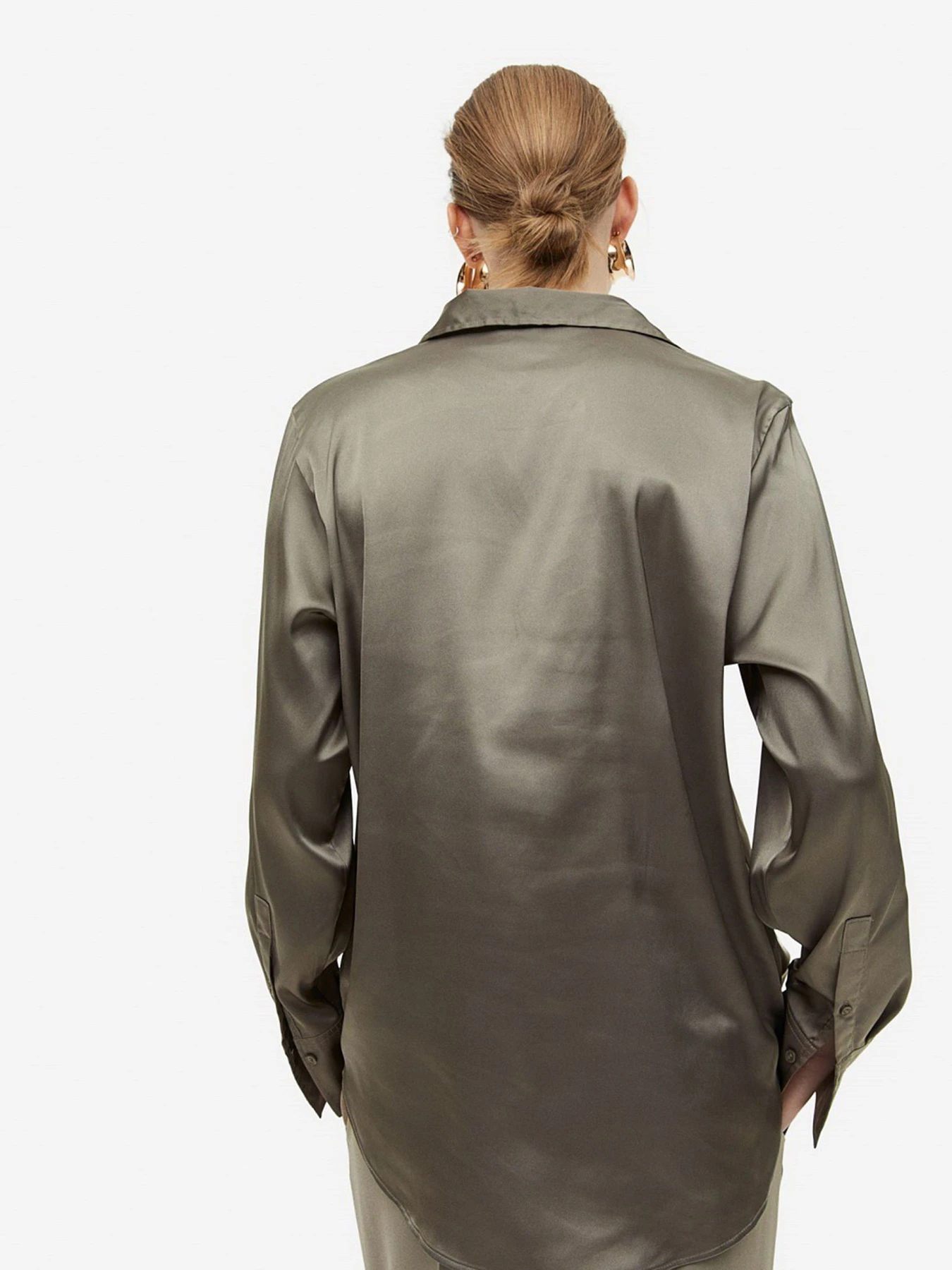 Рубашки H&M модель 9397037wer_Хаки Фото