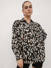 Сорочки H&M модель 9728343wer_Черно-коричневый Фото