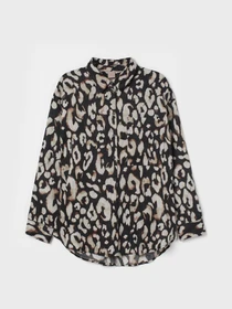 Сорочки H&M модель 9728343wer_Черно-коричневый Фото