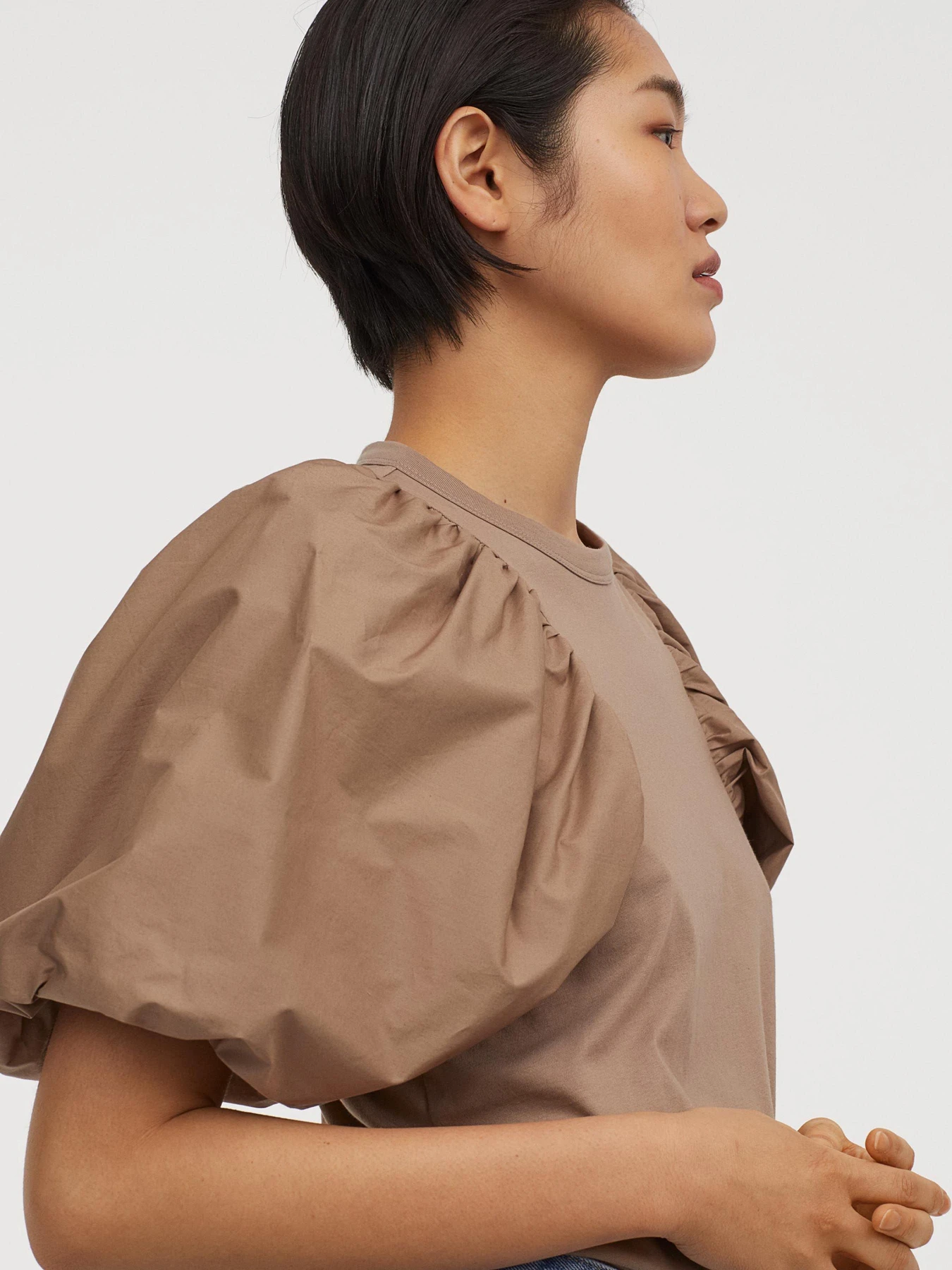 Сорочки H&M модель 8772241wer_Бежевый Фото