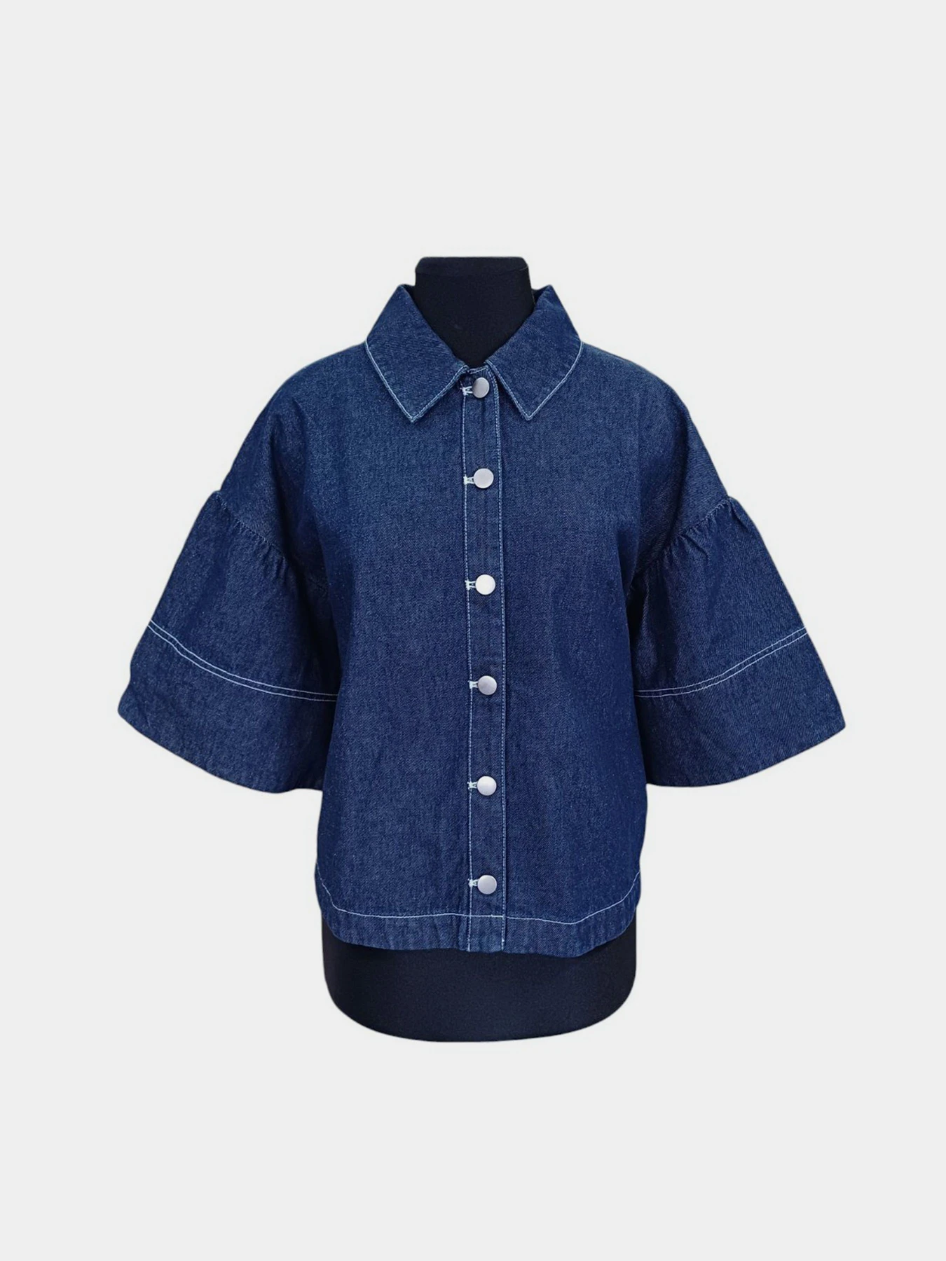 Сорочки H&M модель 3001151wer_Синий Фото