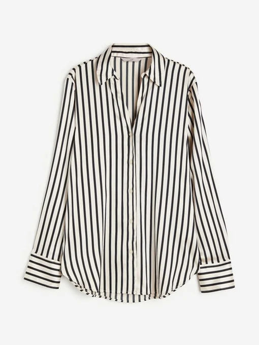 Рубашки H&M модель 9397037wer_Черно-белый Фото