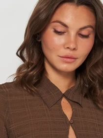 Рубашки H&M модель 10215244wer_Коричневый Фото