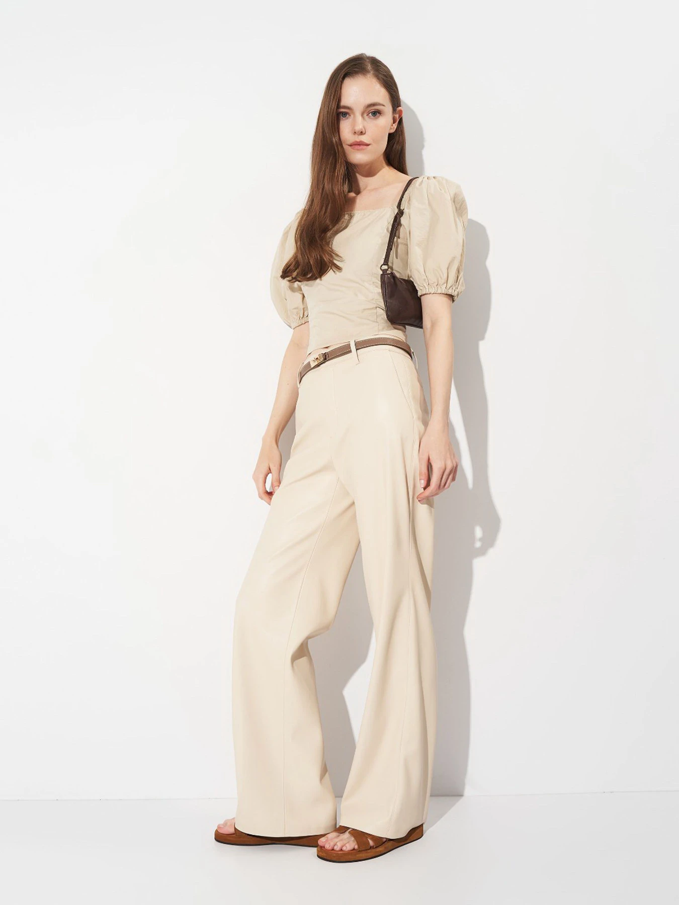 Рубашки H&M модель 9316862wer_Бежевый Фото
