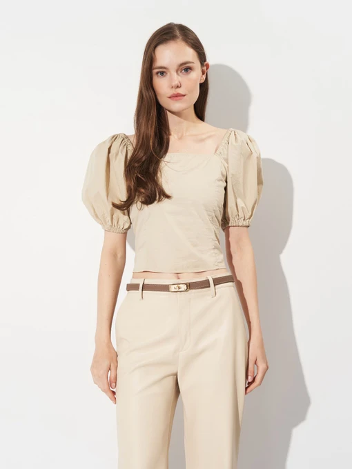 Рубашки H&M модель 9316862wer_Бежевый Фото