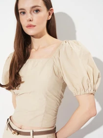Рубашки H&M модель 9316862wer_Бежевый Фото