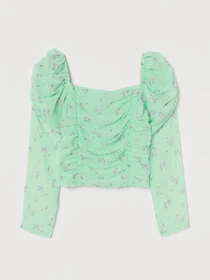 Сорочки H&M модель 8787562log_Светло-зеленый Фото