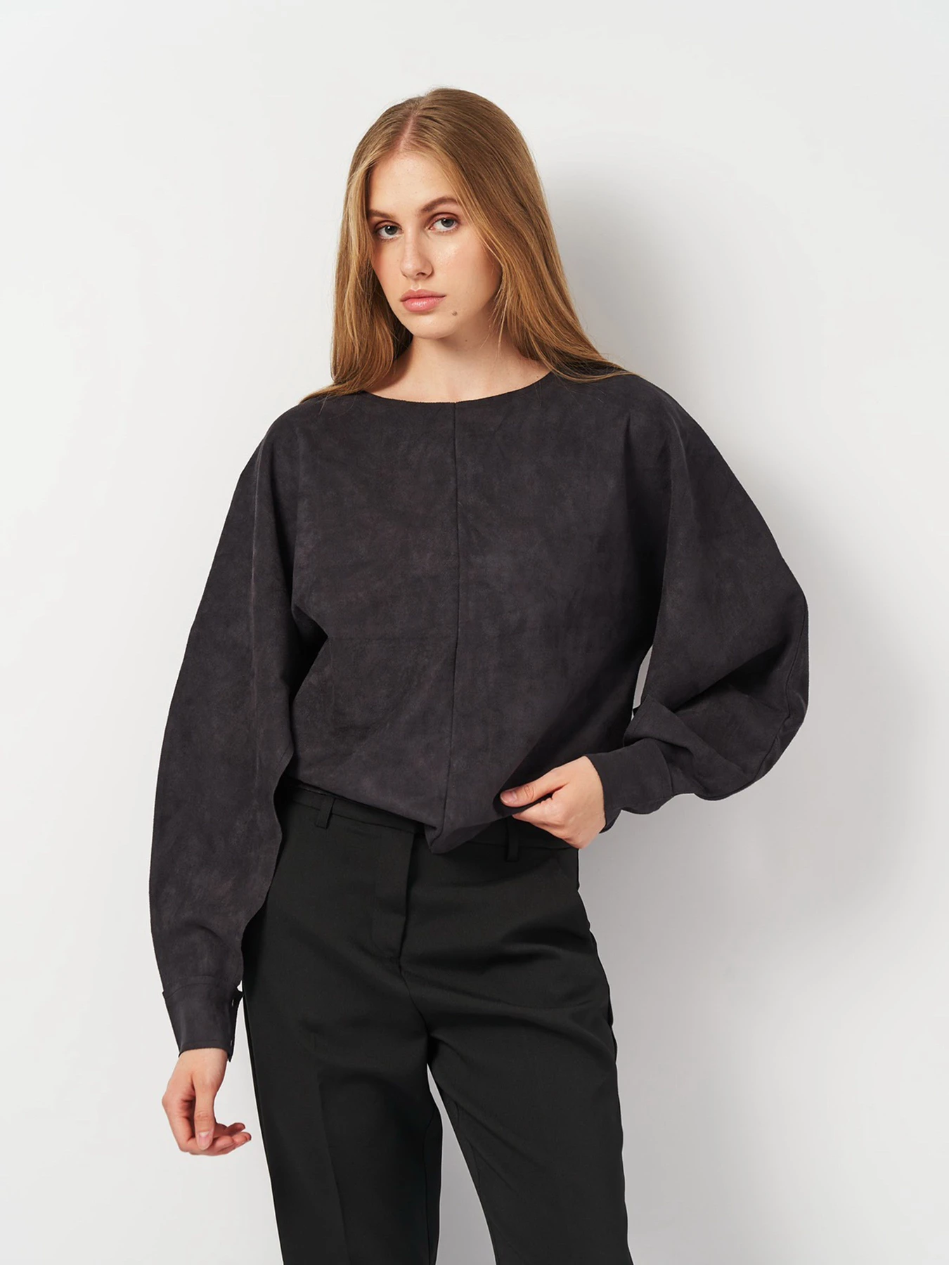 Рубашки H&M модель 2001077ral_Графитовый Фото