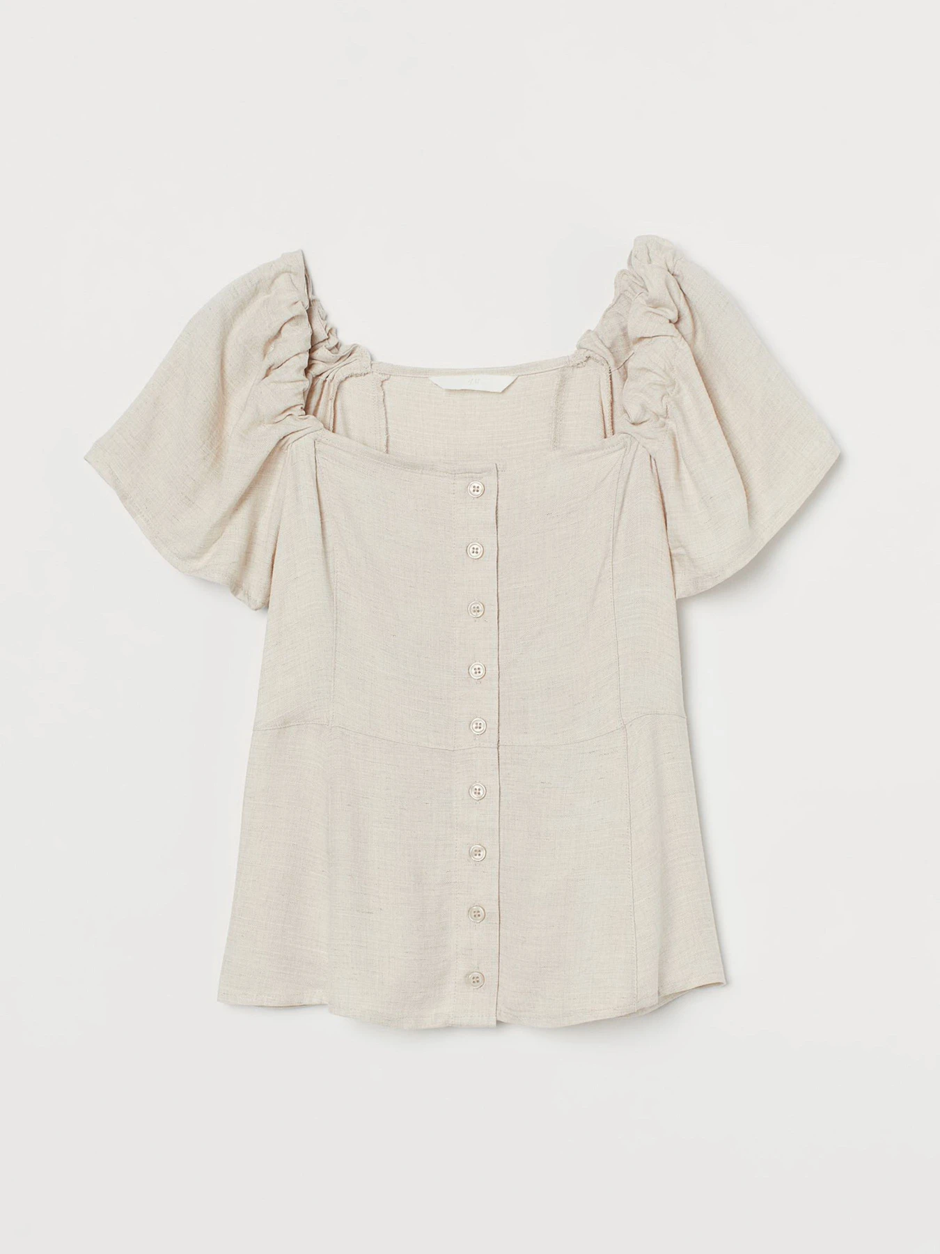 Сорочки H&M модель 8749521wer_Светло-бежевый Фото