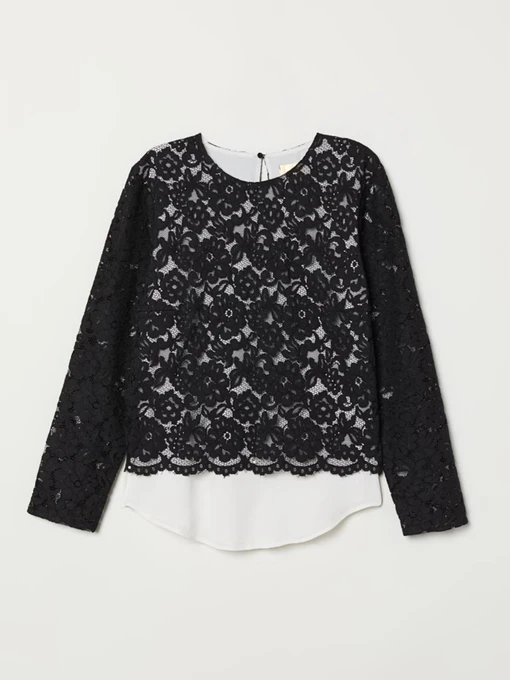Рубашки H&M модель 6634668dlog_Черный Фото
