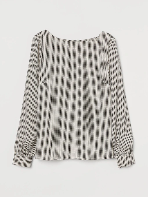 Сорочки H&M модель 9279222wer_Черно-белый Фото