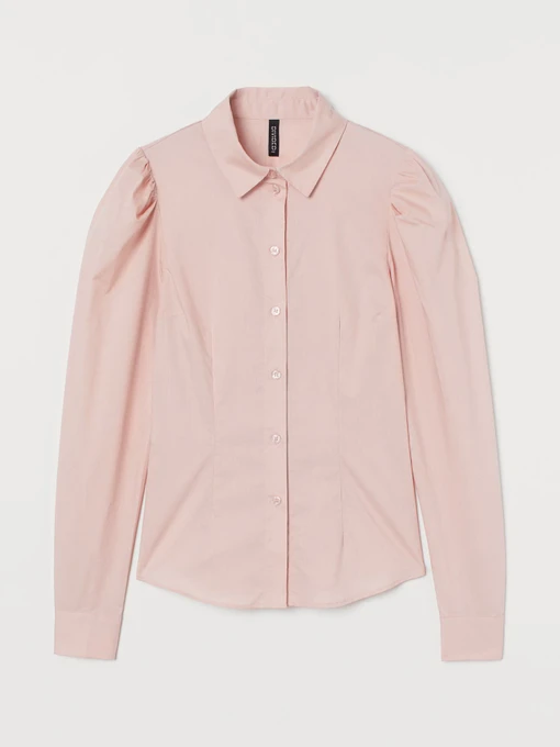 Рубашки H&M модель 9111082wer_Пудровый Фото