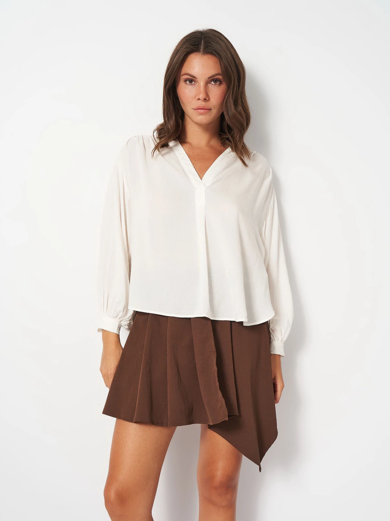 Рубашки H&M модель 9350092wer_Молочный Фото
